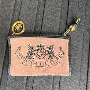 Vintage Juicy Couture Tan and Black Coin Pouch